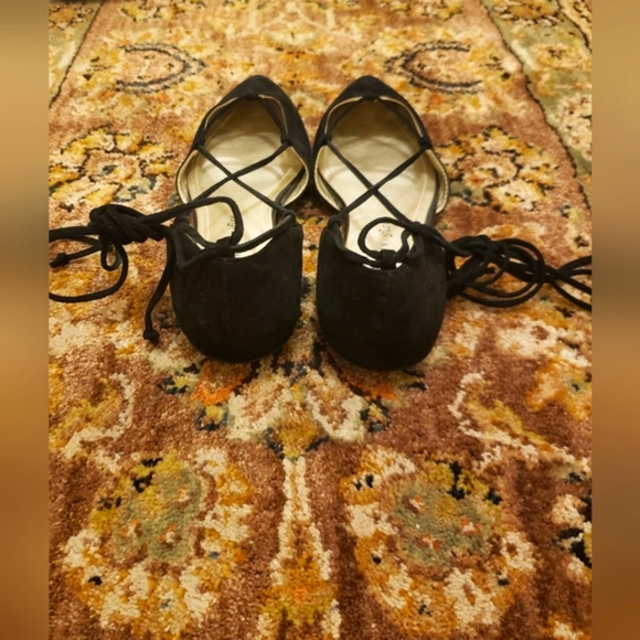 Anne Klein Leather Wrap Ballet-Style  Flats - Picture 5 of 5